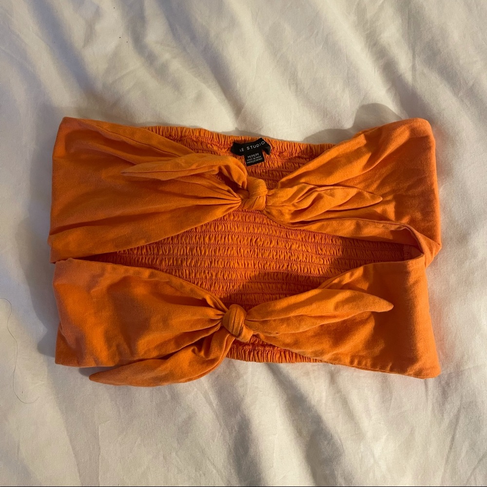AE Studio Orange Crop Top